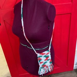 Handmade Crochet Small Crossbody Bag